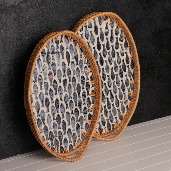 2Lİ SEDEFLİ OVAL TEPSİ (1474-1475) NO 3