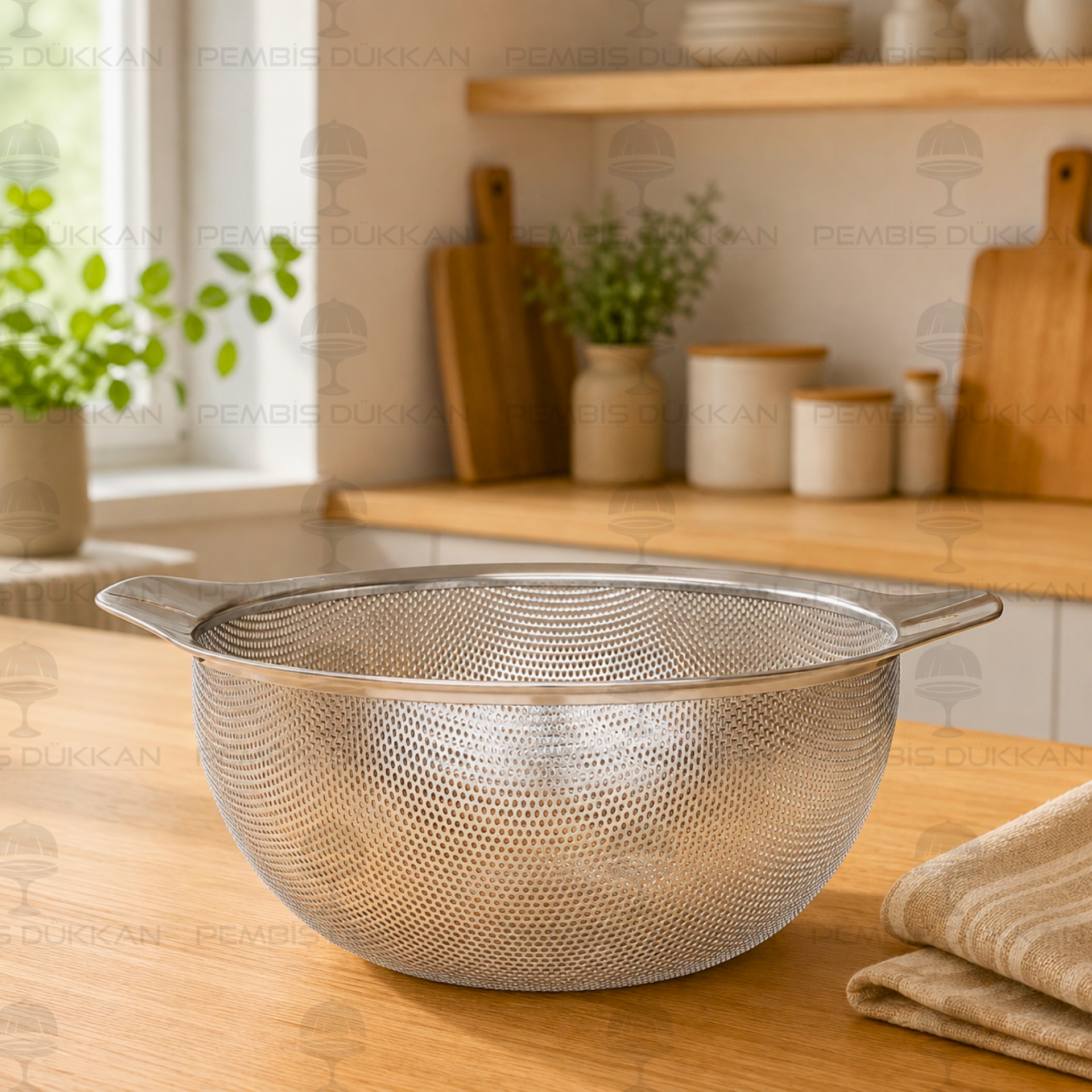 Gastro Kulplu 26 cm 18/10 Paslanmaz Çelik Süzgeç (SUZ-03)