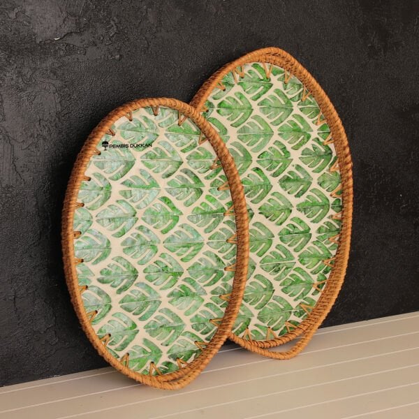 2Lİ SEDEFLİ OVAL TEPSİ (1474-1475) NO 4