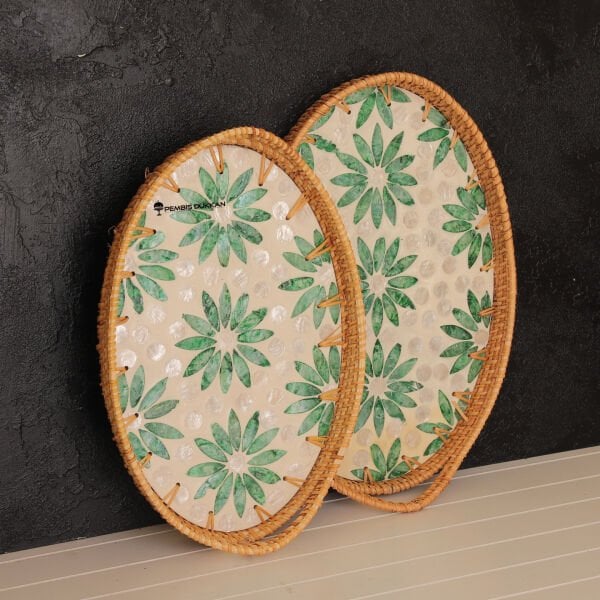 2Lİ SEDEFLİ OVAL TEPSİ (1474-1475) NO 5