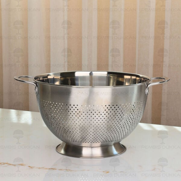 Gastro 26 cm Ayaklı 18/10 Paslanmaz Çelik Süzgeç (Cha-04)