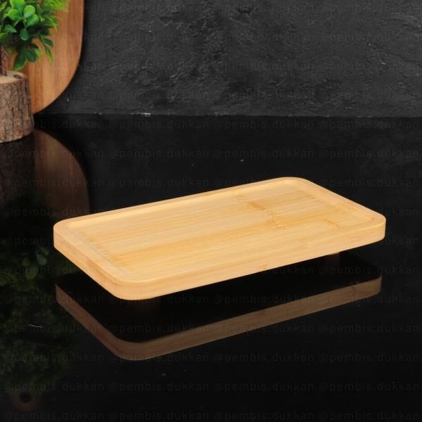 BAMBU DİKDÖRTGEN AYAKLI YAĞDANLIK ALTLIĞI (8B31)