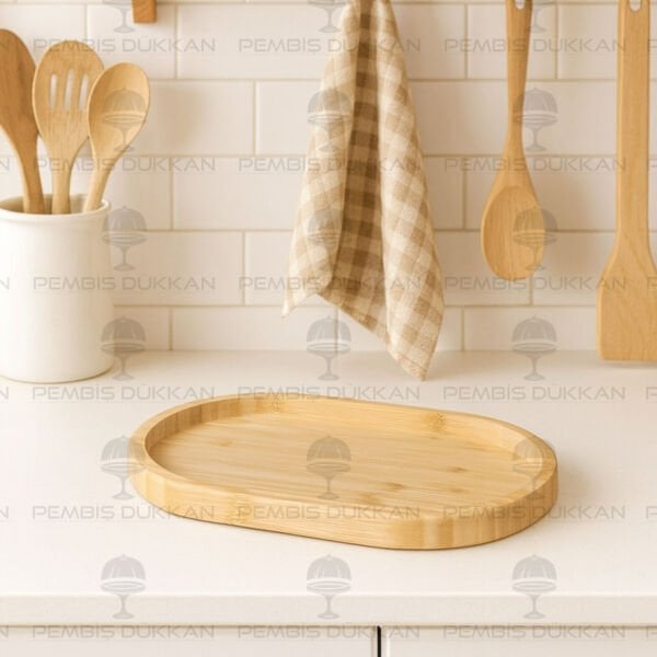 MN OVAL BAMBU SUNUMLUK & YAĞDANLIK ALTLIĞI (8B32)