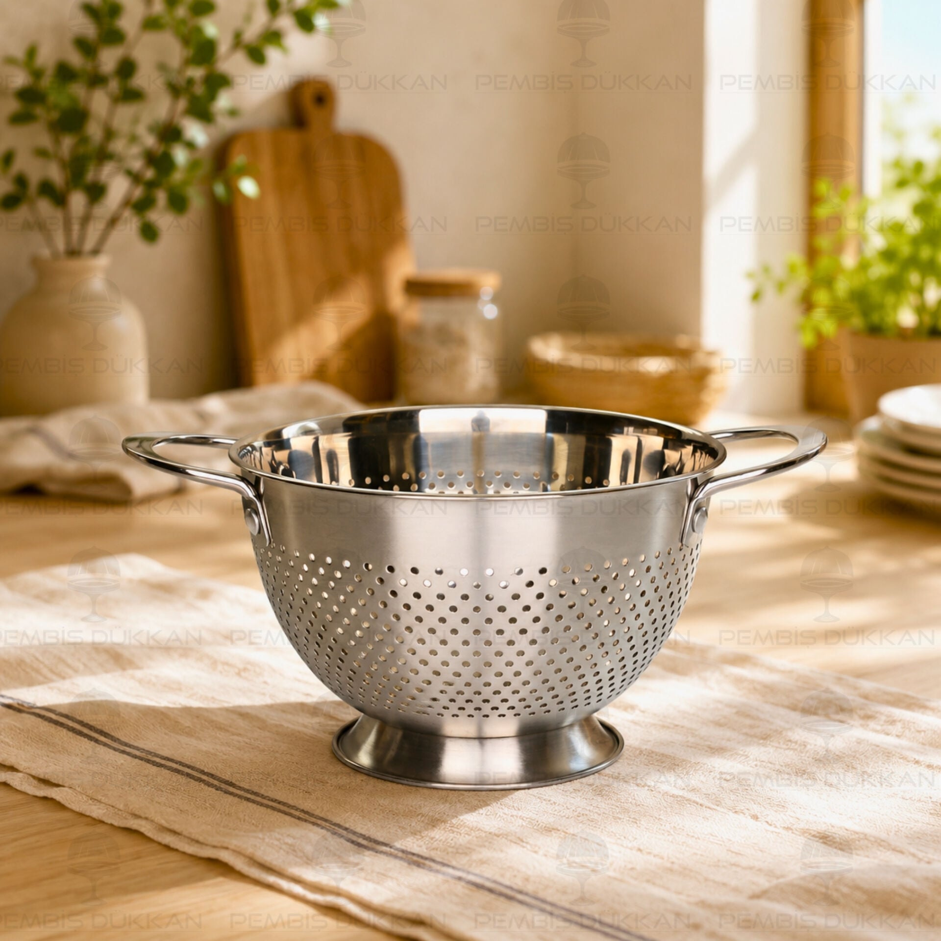 Gastro 18 cm Ayaklı 18/10 Paslanmaz Çelik Süzgeç (Cha-05)