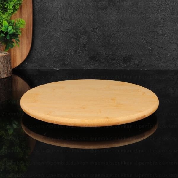 MN 31 CM DÖNER BAMBU PEYNİR TABAĞI (8B28)