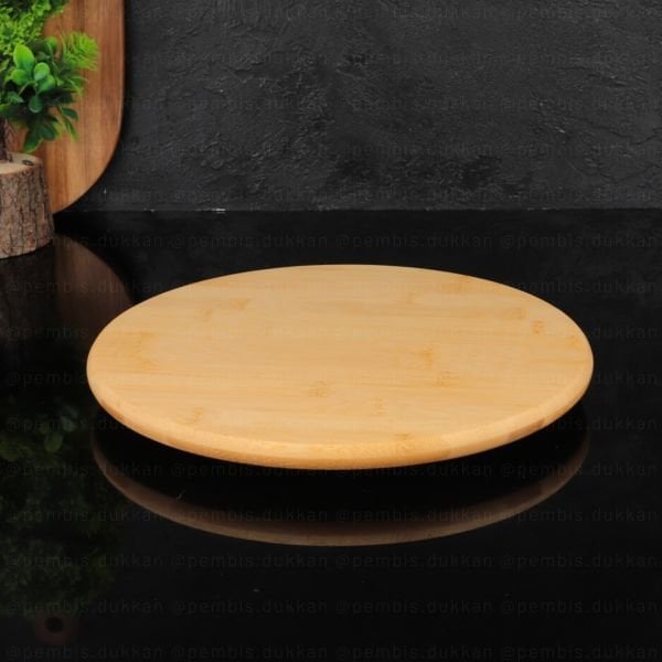 MN 31 CM DÖNER BAMBU PEYNİR TABAĞI (8B28)