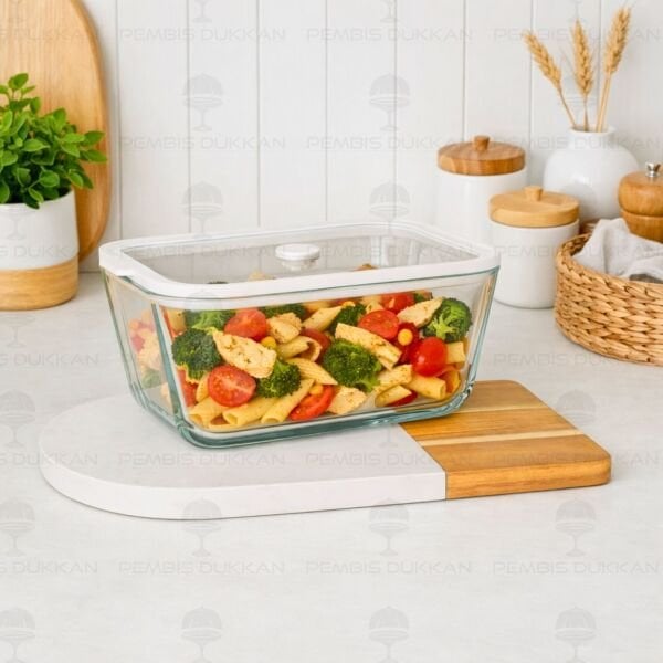 KREM 2620ML SİLİKON VAKUMLU, CAM SAKLAMA KABI (3H04W)