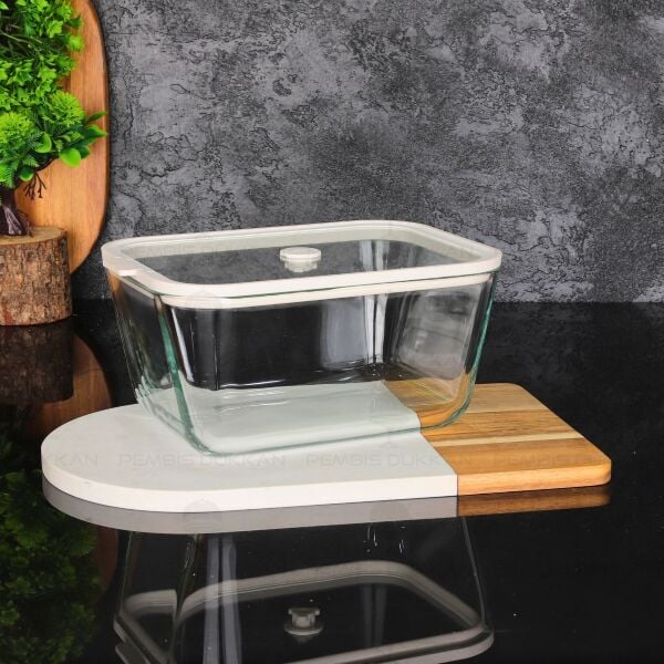 KREM 2620ML SİLİKON VAKUMLU, CAM SAKLAMA KABI (3H04W)