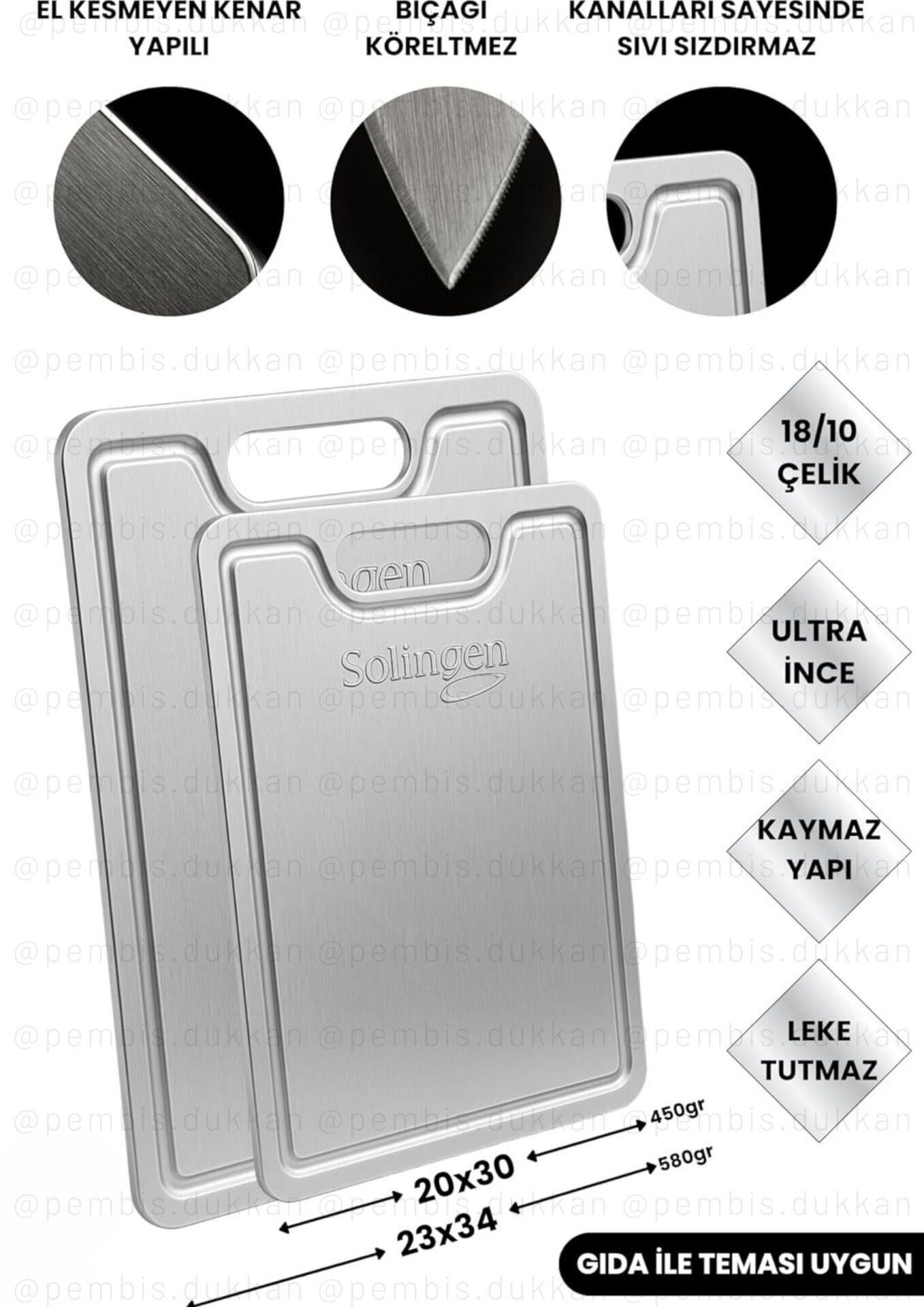 SOLİNGEN 2Lİ ÇELİK KESİM PANOSU