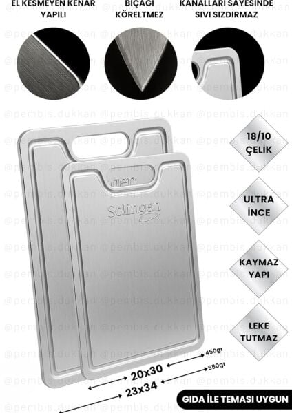 SOLİNGEN 2Lİ ÇELİK KESİM PANOSU