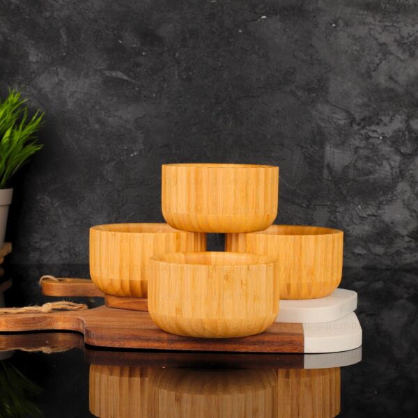 1 ADET BAMBU KENAR ÇİZGİLİ MİNİ KASE (7B00)