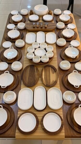 76 PARÇA AKASYA PORSELEN 5 ÇAYI & KAHVALTI SET (KİŞİ ADEDİNİ SEÇİNİZ)