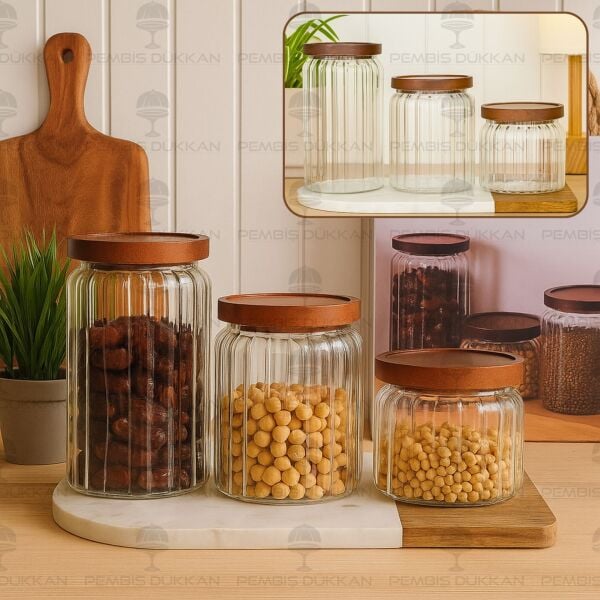 3LÜ MENNY TEZGAH ÜSTÜ KAVANOZ SET (O73)