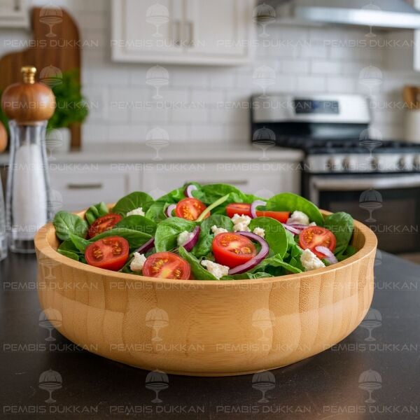 7B123  BAMBU 24 CM BÜYÜK BOY BOHEM KASE