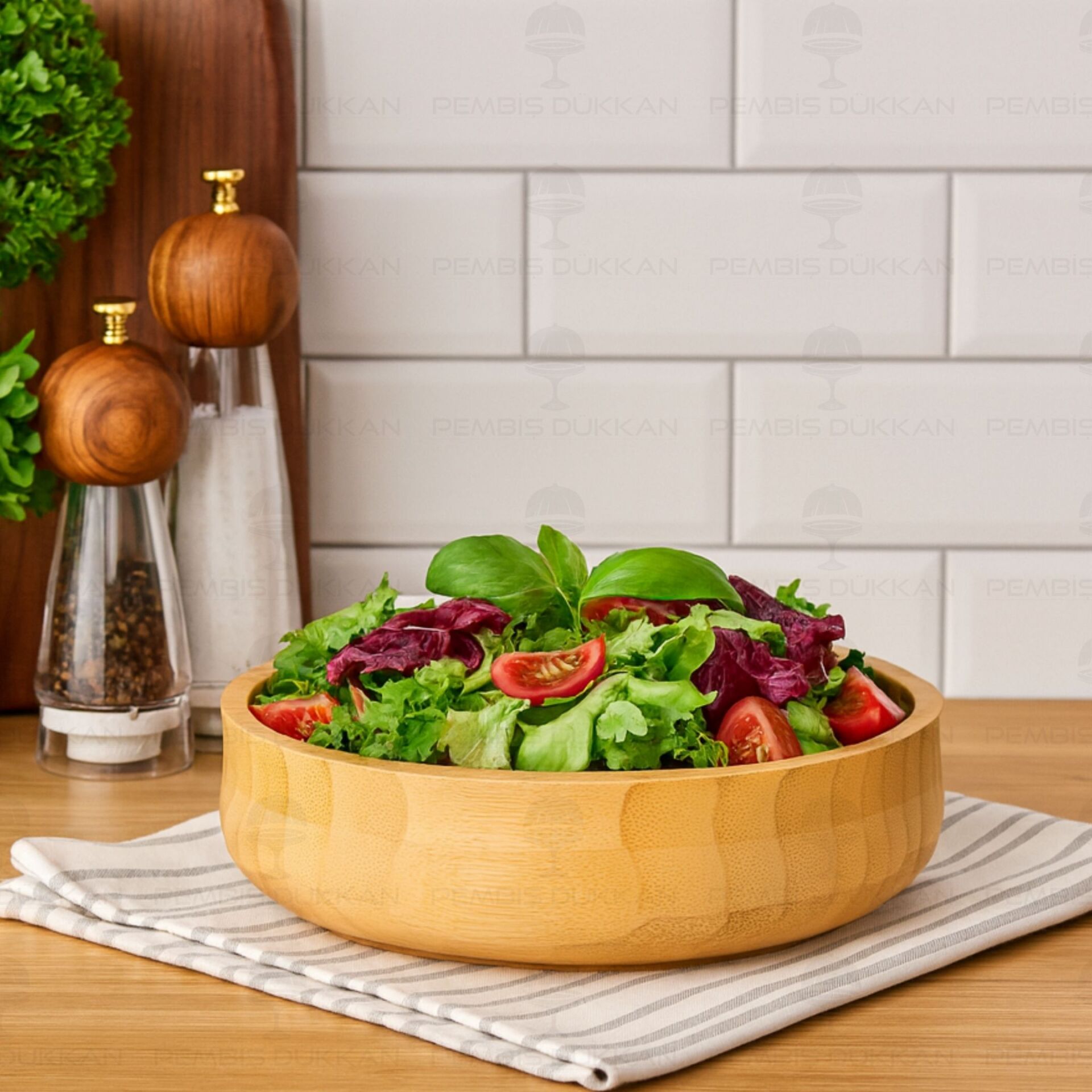 BAMBU  BÜYÜK BOHEM SALATA - MEZE SERVİS, KASE (7B123)