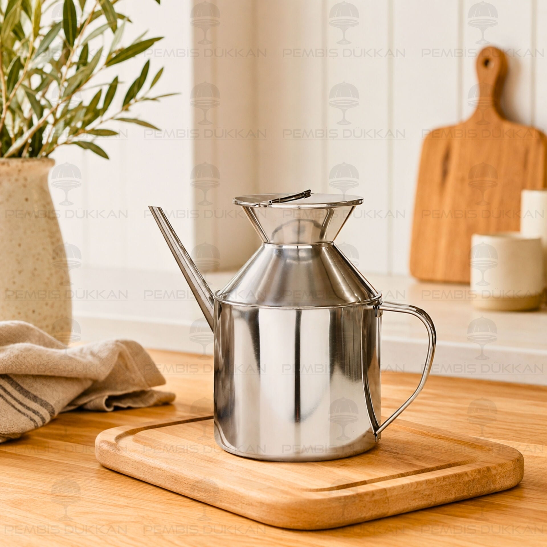 Koza 1000 ml Çelik Yağdanlık