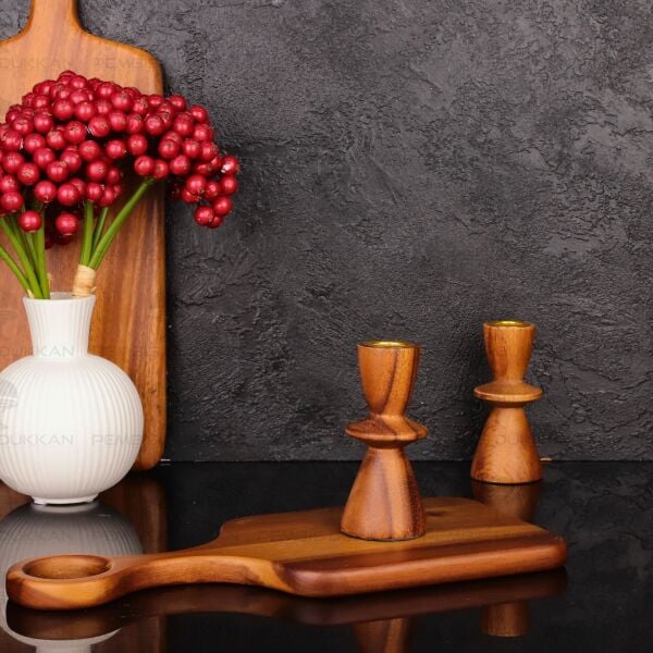 1 ADET AKASYA KÜÇÜK BOY ŞAMDAN  (7B240)