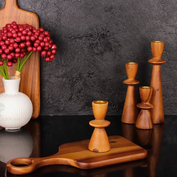 1 ADET AKASYA KÜÇÜK BOY ŞAMDAN  (7B240)