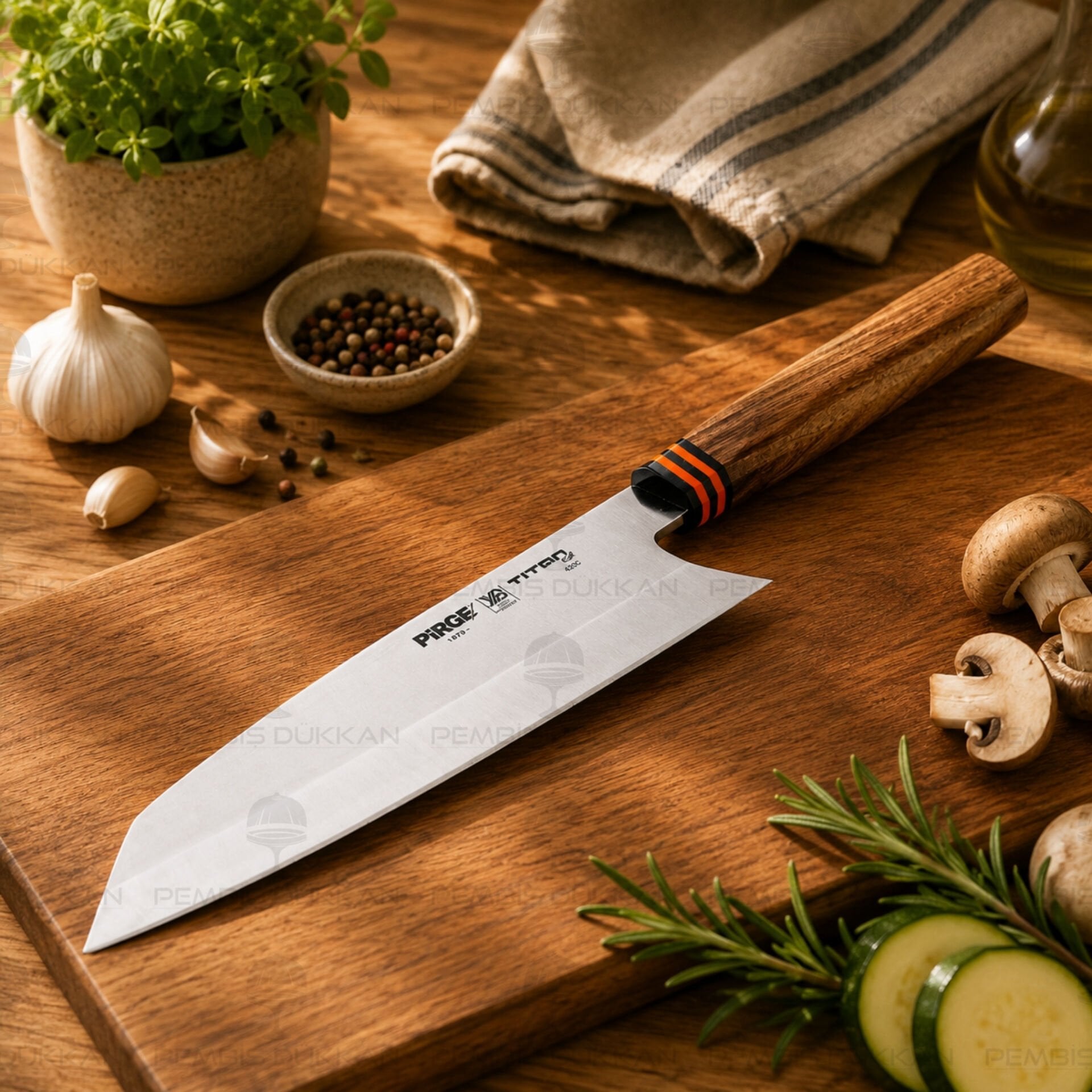 TİTAN EAST ŞEF BIÇAĞI - KİRİTSUKE 21CM - 12122