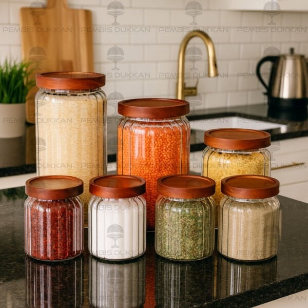 7Lİ MENNY BAHARAT&ERZAK KAVANOZ KOMBİN SET