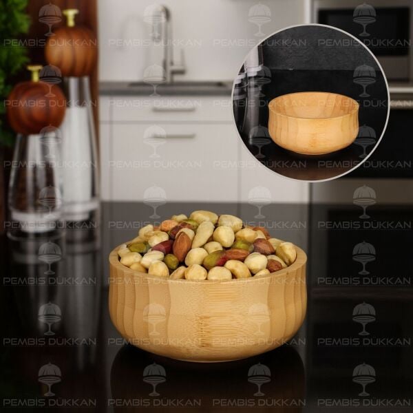 7B121 BAMBU 13 CM KÜÇÜK BOY BOHEM KASE 1 ADET