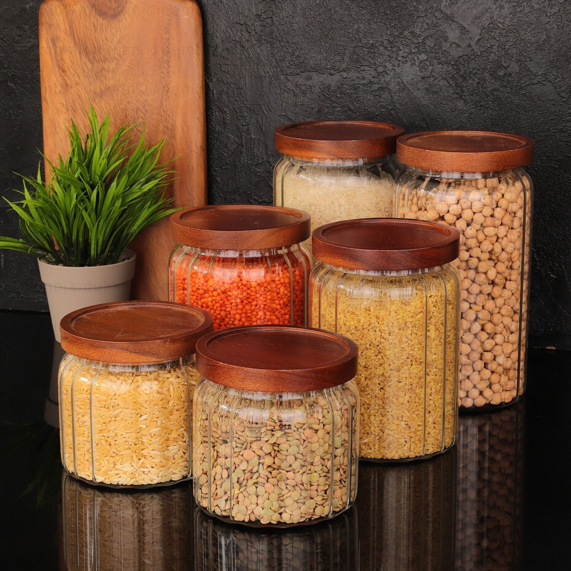 6'LI MENNY KAVANOZ KOMBİN SET