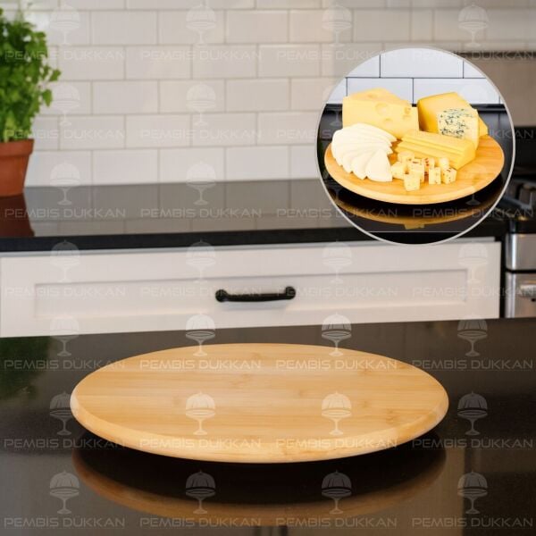 29CM BAMBU DÖNER PEYNİR TABAĞI(MN-947)