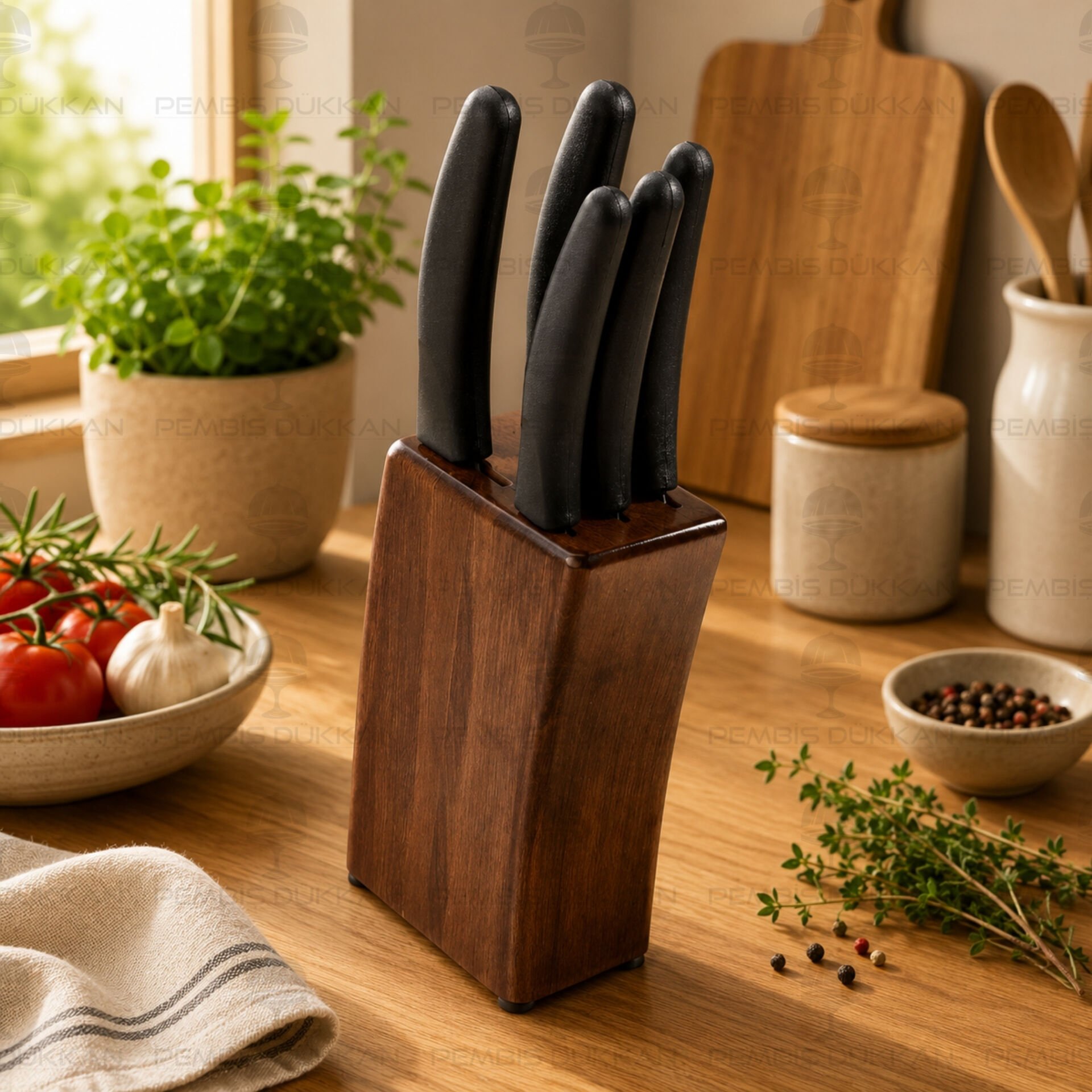 DELUXE BLOKLU BIÇAK SETİ - 35068