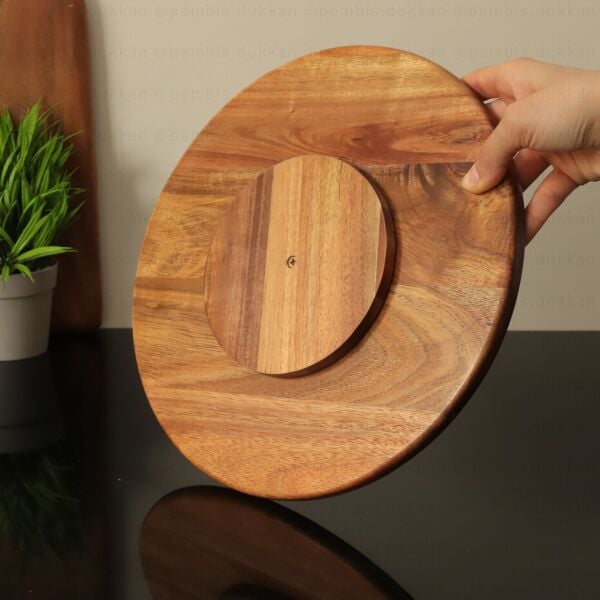 AKASYA 31CM ROTTO, DÖNER MEKANİZMALI PEYNİR TABAĞI (8B52)
