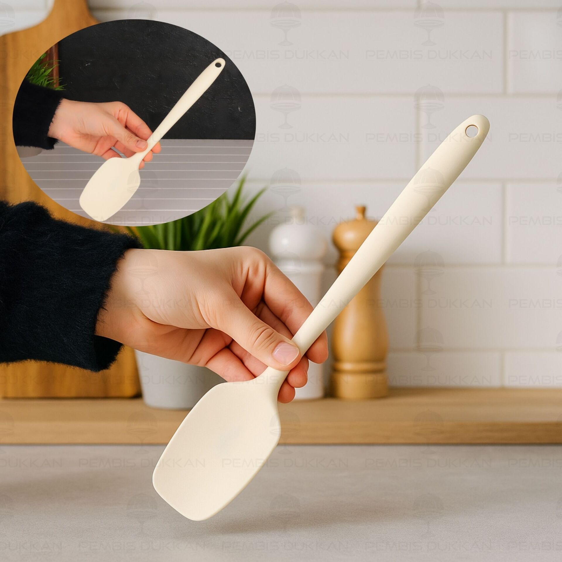 KREM SİLİKON SPATULA (AR822)