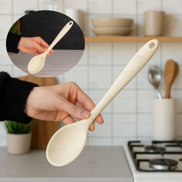 KREM SİLİKON KAŞIK (AR816)