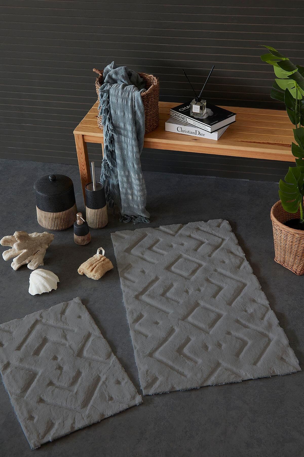 HCW MORS PASPAS SETİ GRİ / 40x60-60x100CM