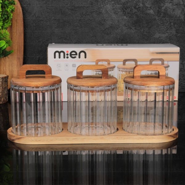 3LÜ İZY AKASYA KAPAKLI TEZGAH ÜSTÜ KOMBİN SET (BOR067)