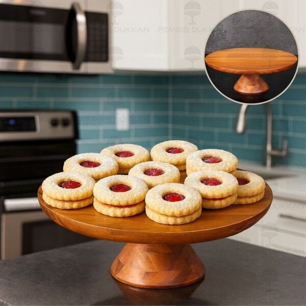 AKASYA 28CM ZENN AYAKLI SUNUM & KEK, PASTA STANDI (7B138)