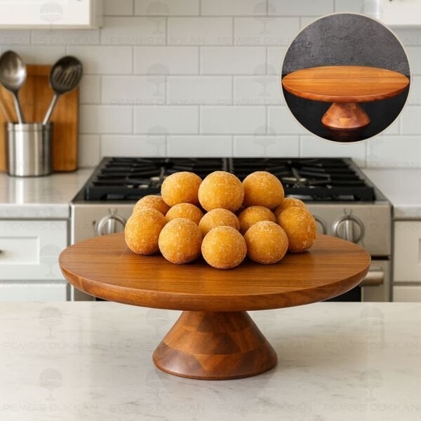 AKASYA 28CM ZENN AYAKLI SUNUM & KEK, PASTA STANDI (7B138)