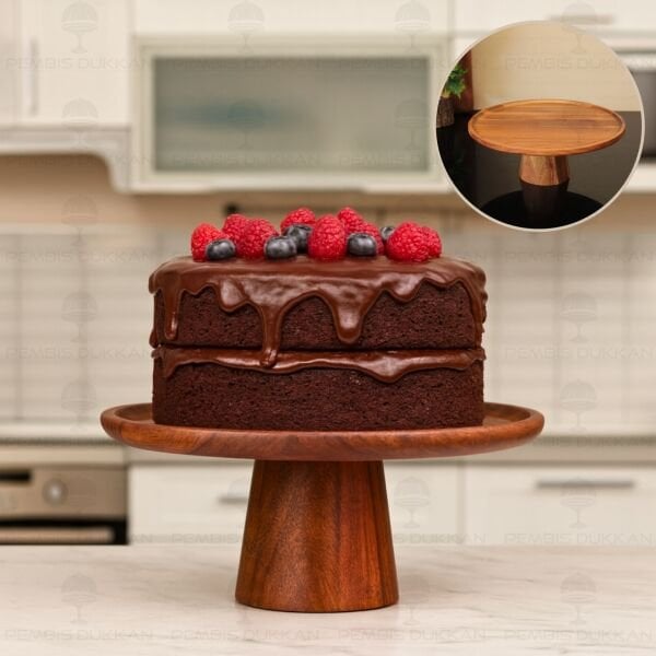 AKASYA 25CM AYAKLI SUNUM & KEK, PASTA STANDI (7B137)