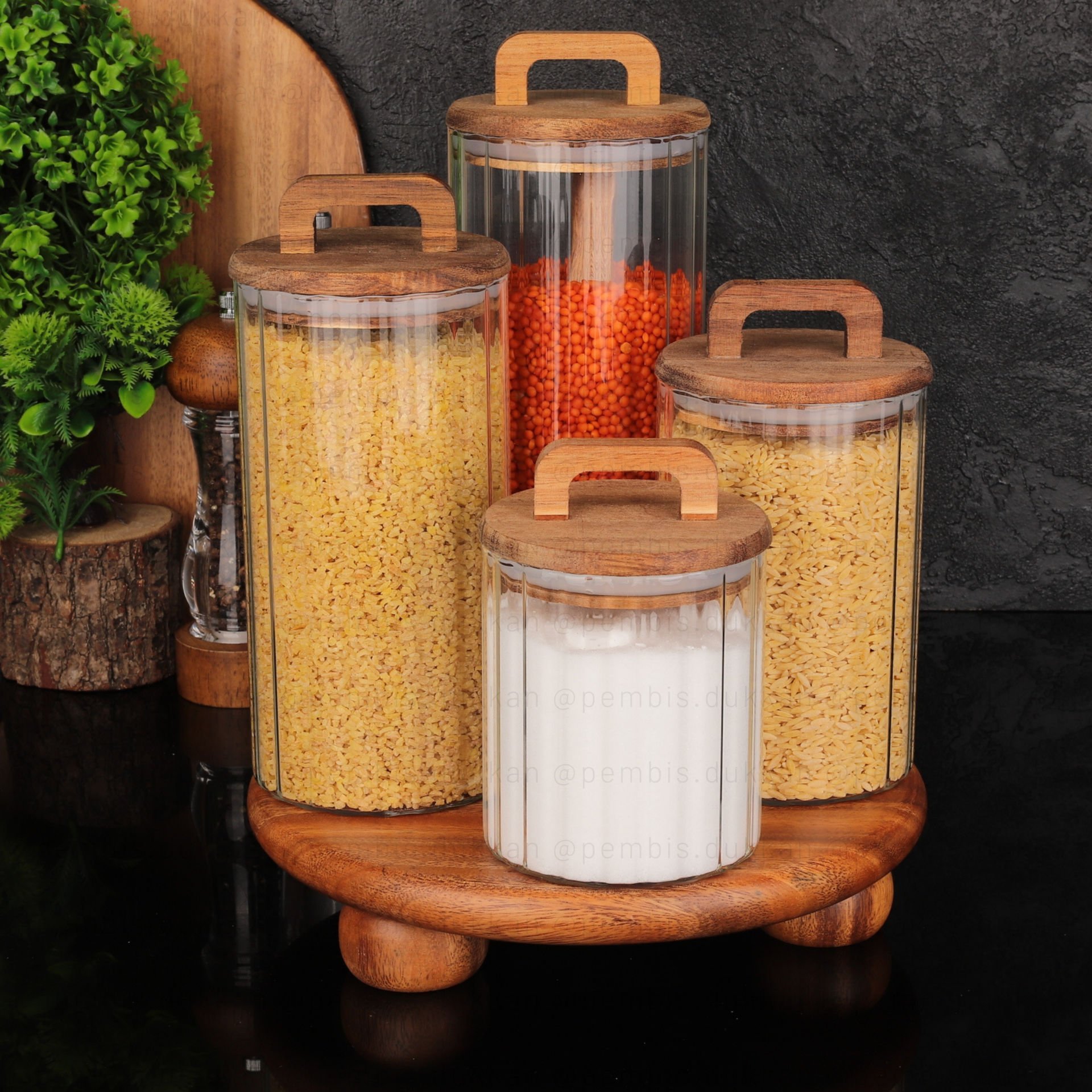 YENİ MODEL AKASYA ÇİZGİLİ KOMBİN SET NO 2