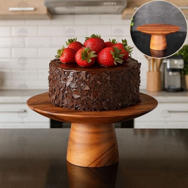 FİLİPİN AKASYASI 25CM AYAKLI SUNUM & KEK, PASTA STANDI (AKS106)
