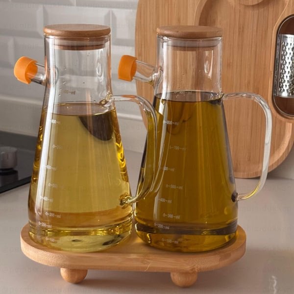 OVAL TOP AYAKLI & PAÇİ YAĞDANLIK KOMBİN SET (1094)