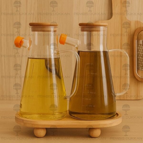 BAMBU ALTLIKLI, 2Lİ SERENİT BAMBU YAĞDANLIK SET (1113 + 1094)