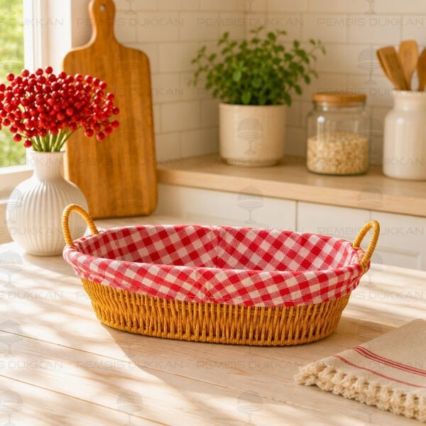 OVAL RATTAN BEZLİ EKMEKLİK (9T11)