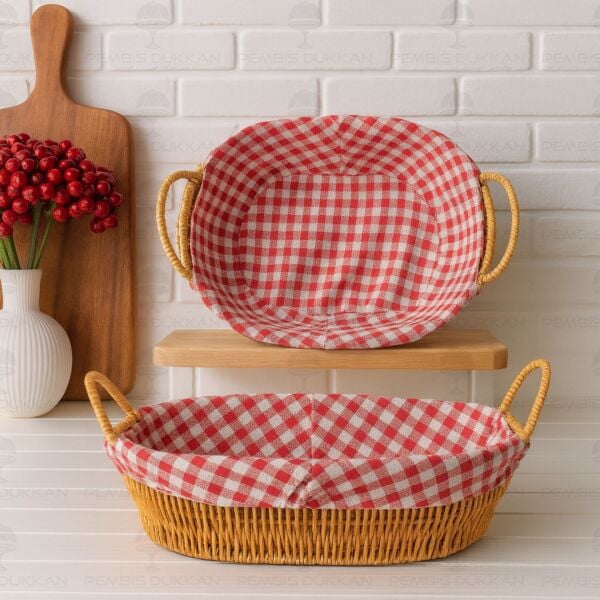 OVAL RATTAN BEZLİ EKMEKLİK (9T11)