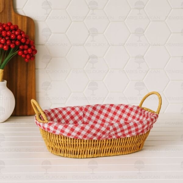 OVAL RATTAN BEZLİ EKMEKLİK (9T11)