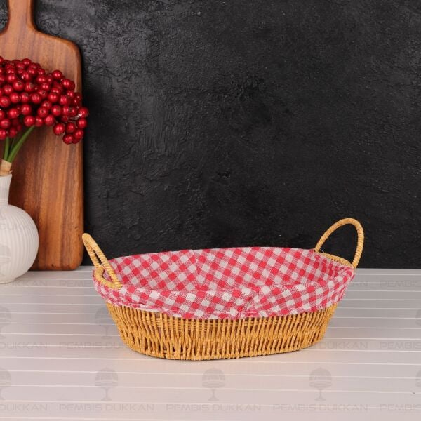OVAL RATTAN BEZLİ EKMEKLİK (9T11)