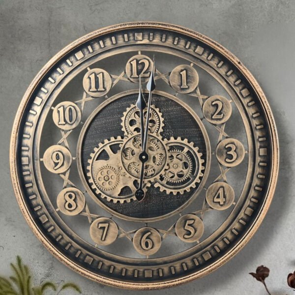 ÇARKLI DUVAR SAATİ 59 CM (4386)