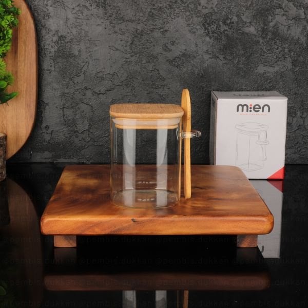 500 ML KARE KAŞIKLI BAHARATLIK & TUZ KABI (1344)