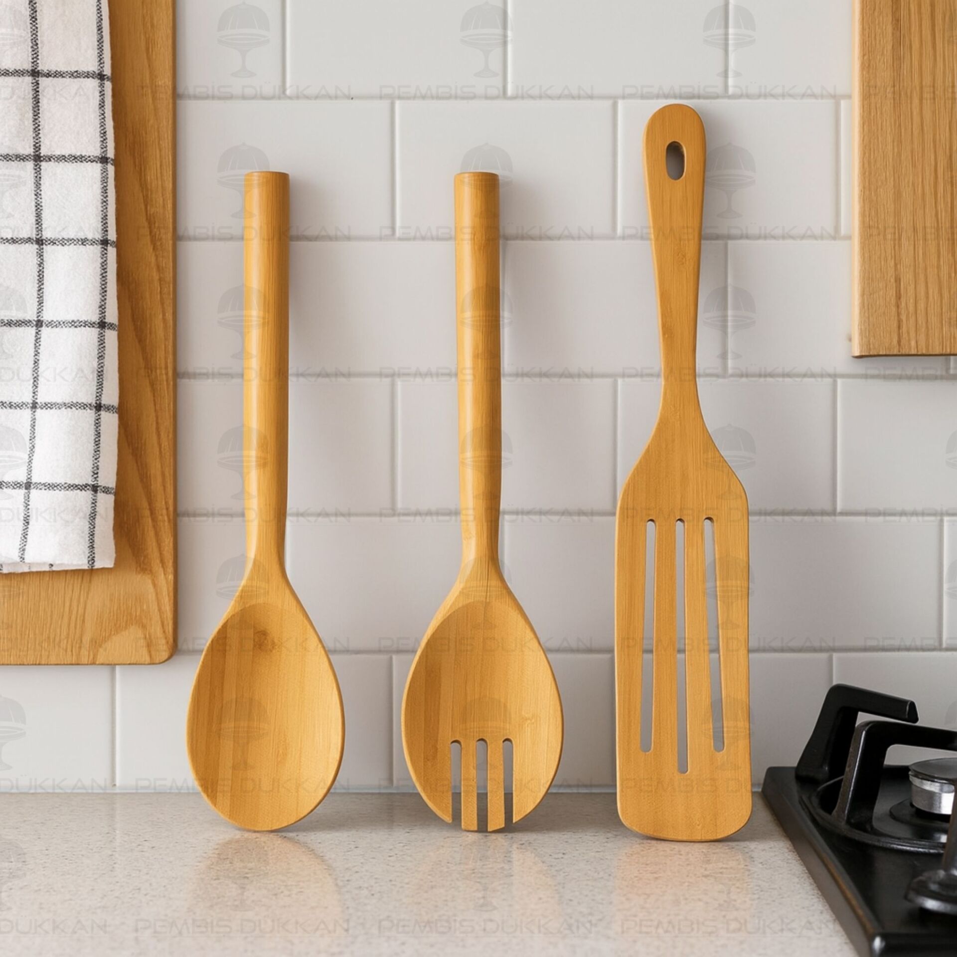 BAMBU 3LÜ KAŞIK & SPATULA SET (7B153-7B157)