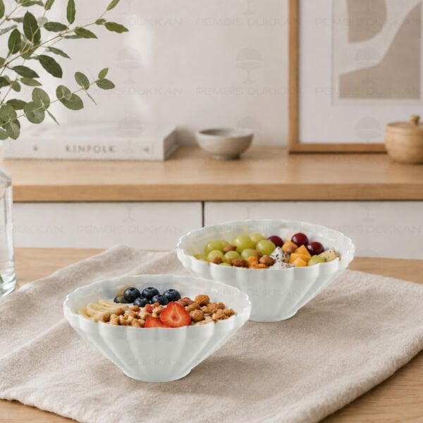 2Lİ TWIST 23 CM YUVARLAK SALATA KASE