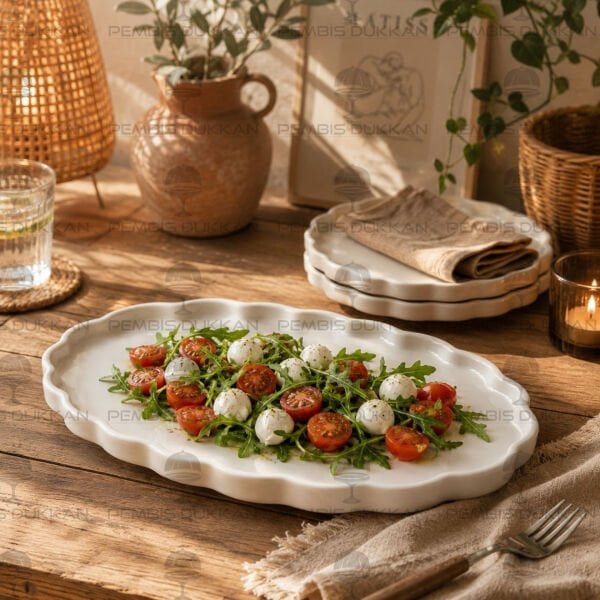 3lü Twist 23 cm Oval Kayık Tabak