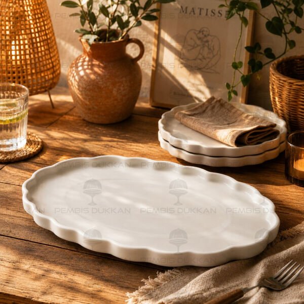 3lü Twist 23 cm Oval Kayık Tabak